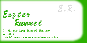 eszter rummel business card